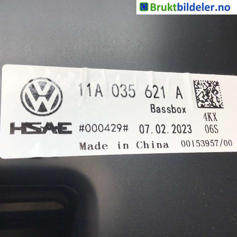 Bilstereo høyttaler til VW ID.4 2020-->> (VOLKSWAGEN|11A 035 621 A|)