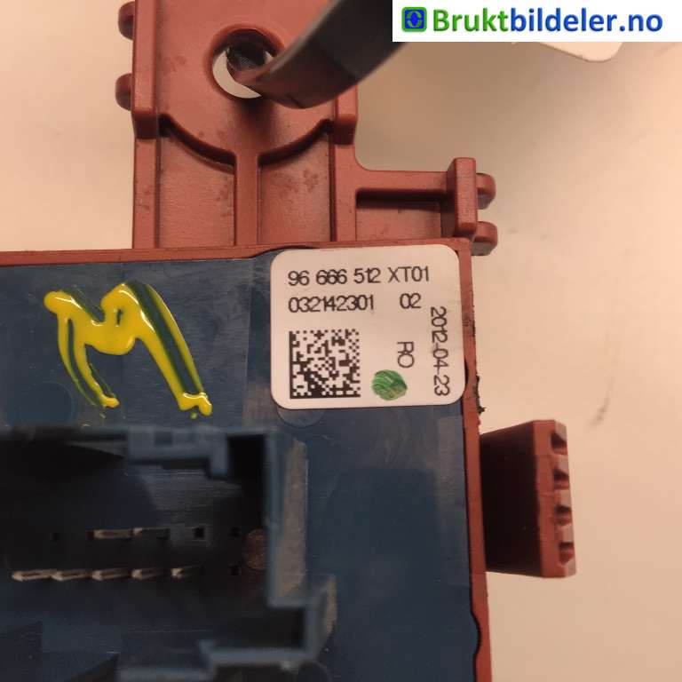 Bryter elektrisk håndbrekk/parkbrems til Peugeot 508 2011-2014 (Type I, Fase 1) (PEUGEOT|96 666 512 XT|)