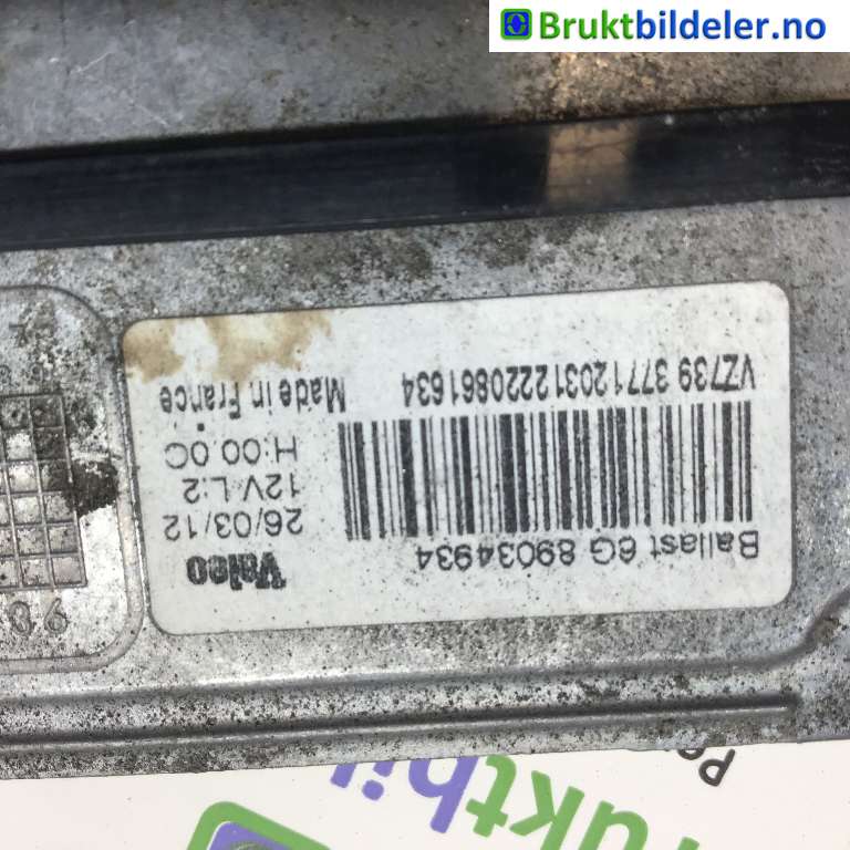 Styreenhet xenon/ballast til Peugeot 508 2011-2014 (Type I, Fase 1)  (PEUGEOT|6224 L8|89034934|)