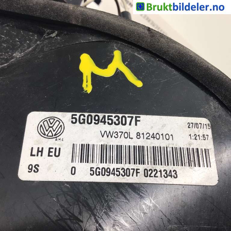 Baklykt venstre indre til VW e-Golf 2014-2017 (Fase 1) (VOLKSWAGEN|5G0 945 307 F|81240101|)