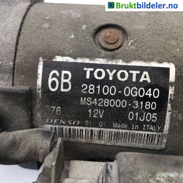 Starter diesel til Toyota Verso 2004-2009 (Type II) (TOYOTA|28100-0G040|)