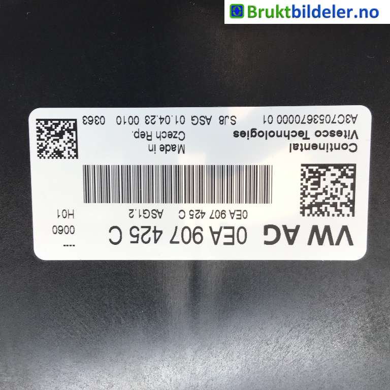 Styreenhet diverse til VW ID.4 2020-->> (VOLKSWAGEN|0EA 907 425 C|A3C705367000001|)