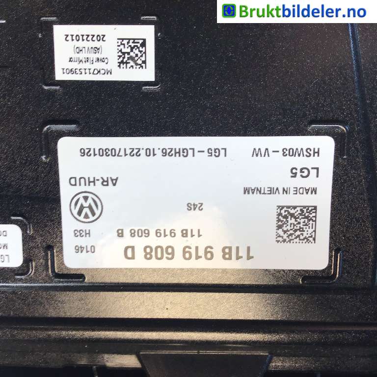 Instrument diverse til VW ID.4 2020-->> (VOLKSWAGEN|11B 919 608 D|HSW03-VW|)
