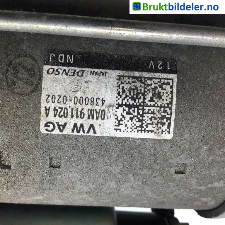 Starter til VW Golf VII 2012-2017 (Fase 1)  (VOLKSWAGEN|0AM 911 024 A|438000-0202|)