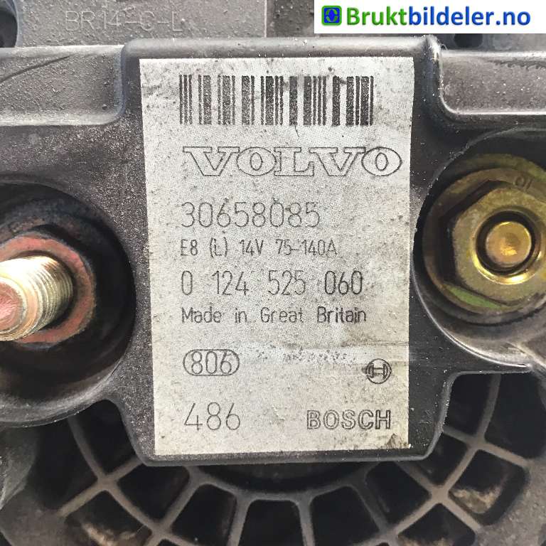 Dynamo til Volvo V70 2005-2007 (Type II, Fase 2) (VOLVO|30658085|0 124 525 060|)