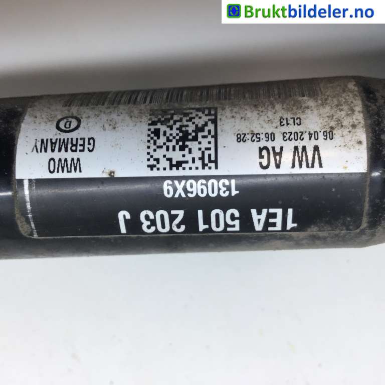 Drivaksel venstre bak, elbil til VW ID.4 2020-->> (VOLKSWAGEN|1EA 501 203 J|)