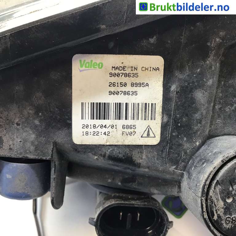 Tåkelykt venstre foran til Nissan Leaf 2018-->> (Type II)  (NISSAN|26150-8995A|90078635|)