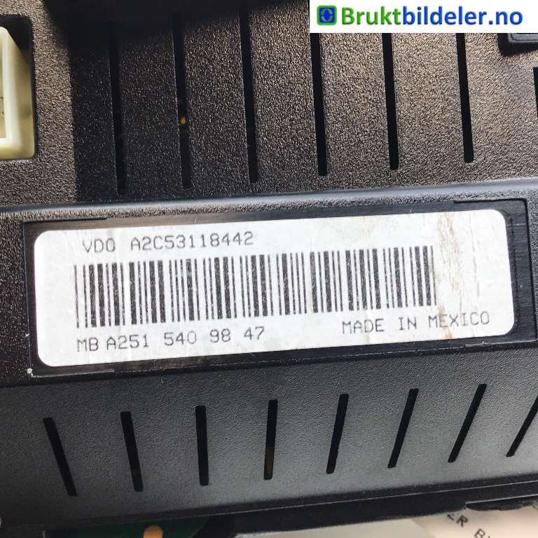 Instrumentpanel til Mercedes R-Klasse 2006-2013 (W251) (W251) (MERCEDES|A 251 540 98 47|A2C53118442|)