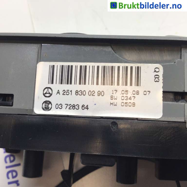 Bryter ruteheis til Mercedes R-Klasse 2006-2013 (W251) (W251) (MERCEDES|A 251 830 02 90|03 7283 64|)