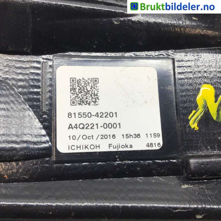 Baklykt høyre til Toyota RAV4 2016-2019 (Type IV, Fase 2)  (TOYOTA|81550-42201|A4Q221-0001|)