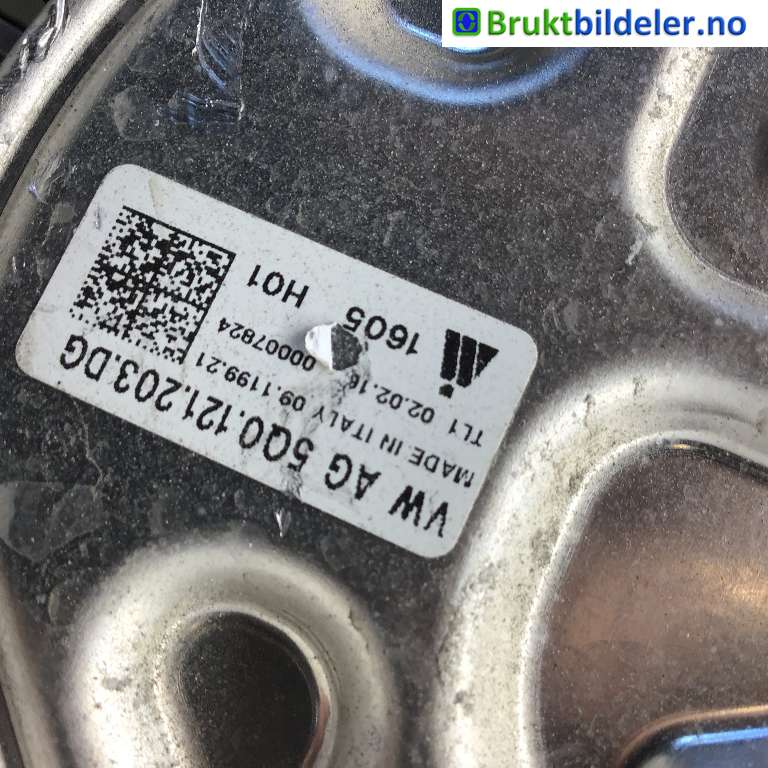 Kjølevifte til VW e-Golf 2014-2017 (Fase 1) (VOLKSWAGEN|5Q0 121 203 DG|09.1199.21|)