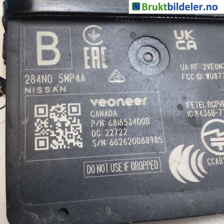 Sensor radar til Nissan Ariya 2022-->>  (NISSAN|284N05MP4A|6818534008|)