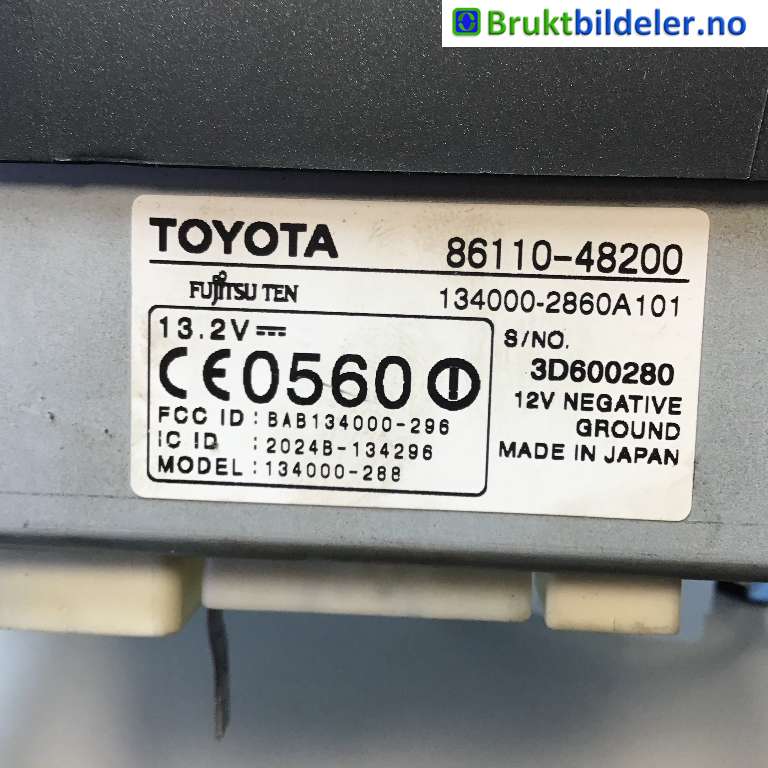Instrument kjørecomputer til Lexus RX 2003-2009 (Type II) (XU30) (XU30) (LEXUS RX400H|86110-48200|3D600280|)