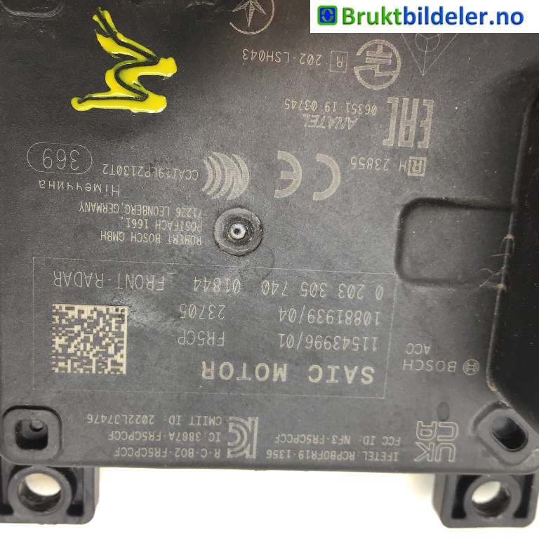 Sensor radar til MG MG4 2022-->> (MG|11543996|0 203 305 740|)