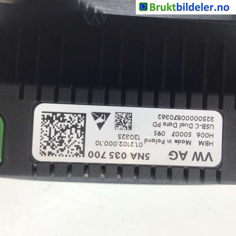 Diverse deler til VW ID.3 2020-->> (VOLKSWAGEN|5NA 035 700|01.2102.000.10|)