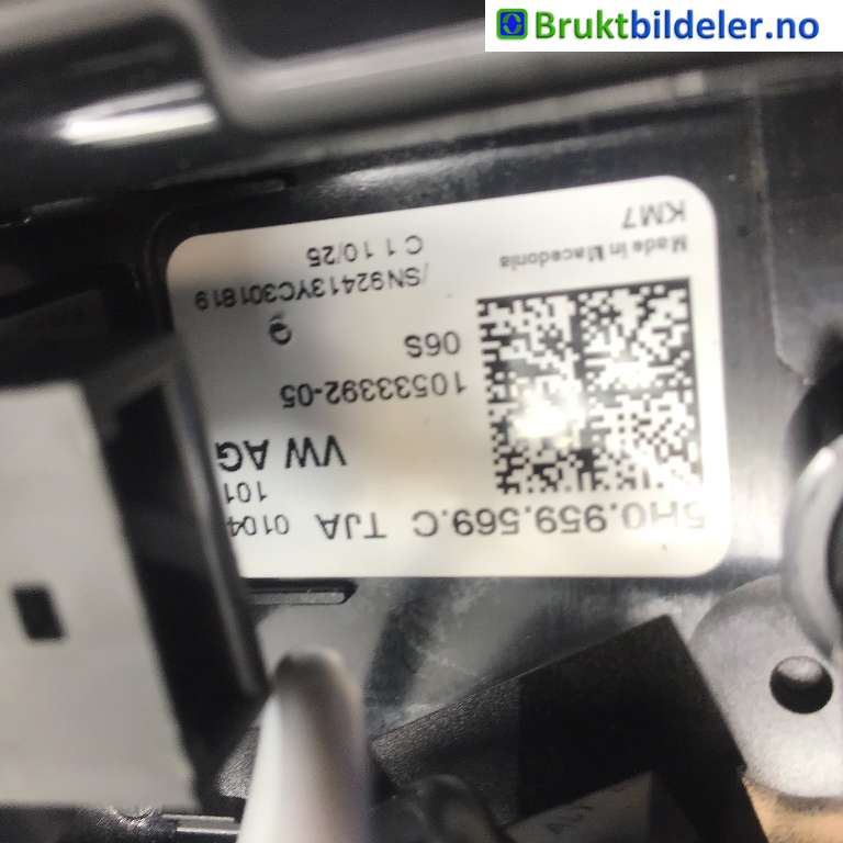 Tak konsoll til VW ID.3 2020-->> (VOLKSWAGEN|5H0 959 569 C|10533392-05|)