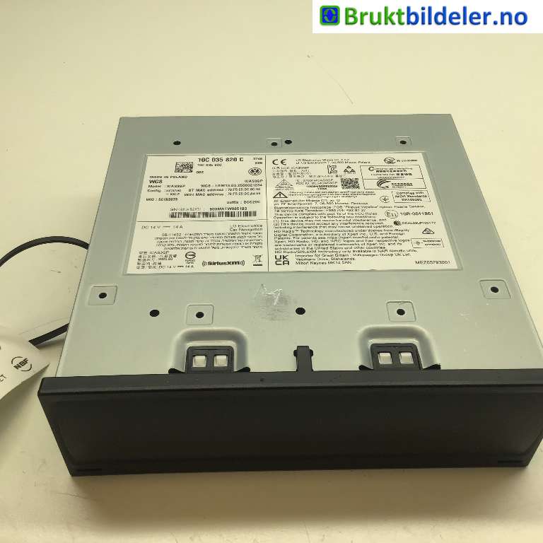 Bilstereo til VW ID.3, 2020-->>  (VOLKSWAGEN|10C 035 820 C)