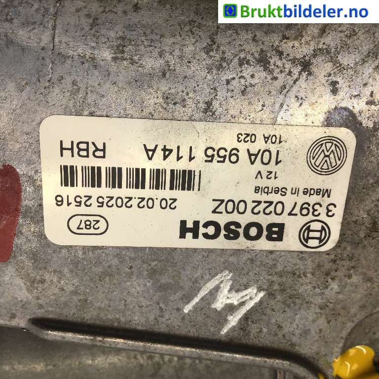 Viskermotor frontrute til VW ID.3 2020-->>  (VOLKSWAGEN|10A 955 114 A|0 397 022 00Z|)