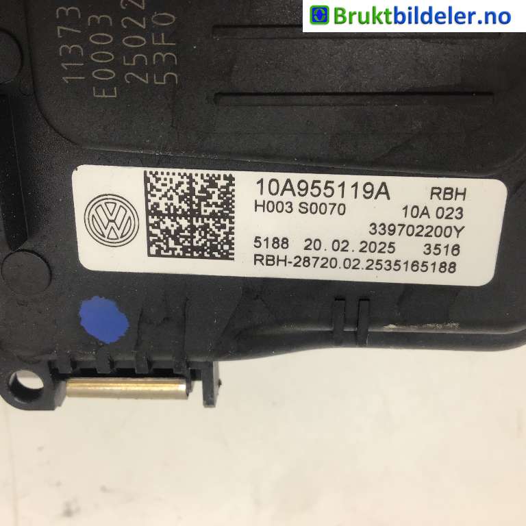 Viskermotor frontrute til VW ID.3 2020-->>  (VOLKSWAGEN|A10 955 113 A|3 397 022 00Y|)