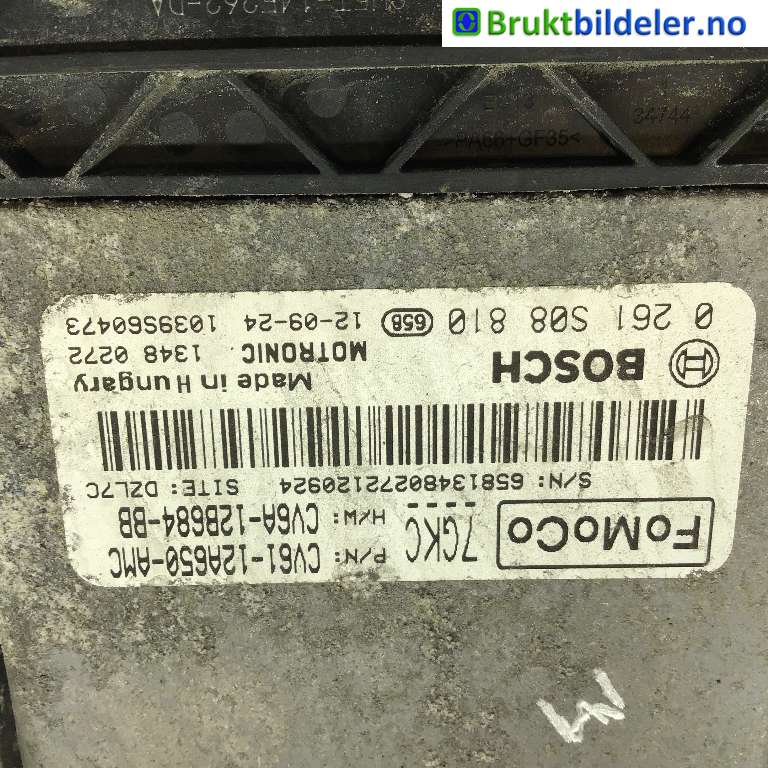 Styreenhet motor til Ford Focus 2011-2014 (Type III, Fase 1)  (FORD|CV61-12A650-AMC|0 261 S08 810|)