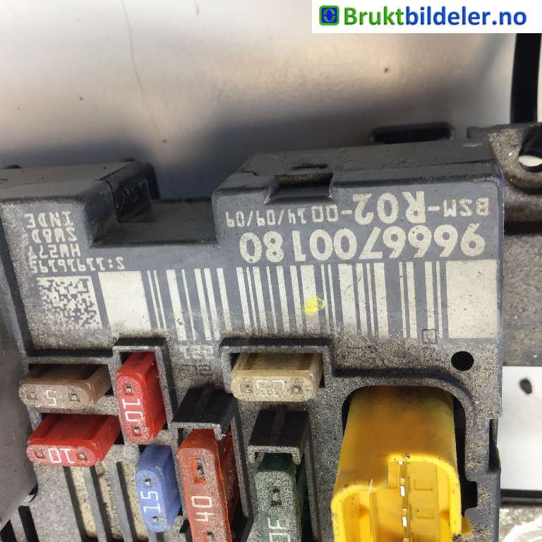 Sikringsboks til Peugeot 3008 2009-2016 (Type I)  (PEUGEOT|98 070 285 80|BSM-R02-0014/09/09|9666700180)