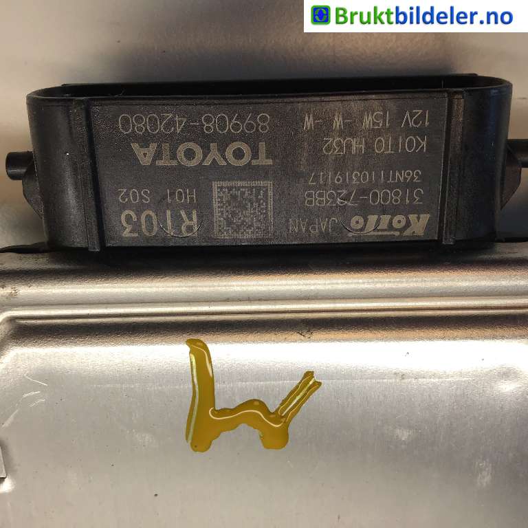 Styreenhet xenon/ballast til Toyota bZ4X 2022-->>  (TOYOTA|8101642C90|31800-723BB|89908-42080)