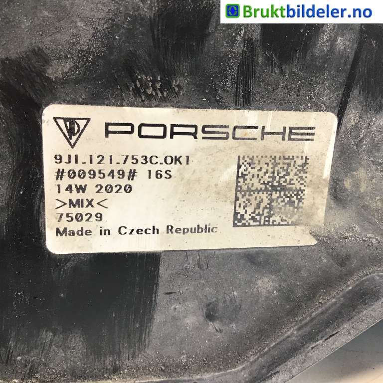 Diverse deler til Porsche Taycan 2019-->>  (PORSCHE|9J1 121 753 C|09549|95B 965 501 AA)