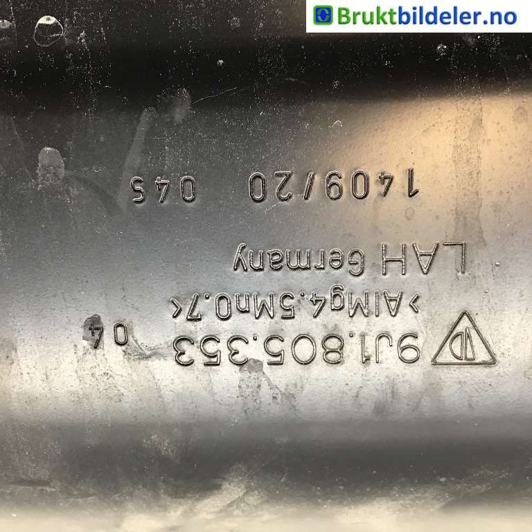Frontplate nedre til Porsche Taycan 2019-->> (PORSCHE|9J1 805 353|)