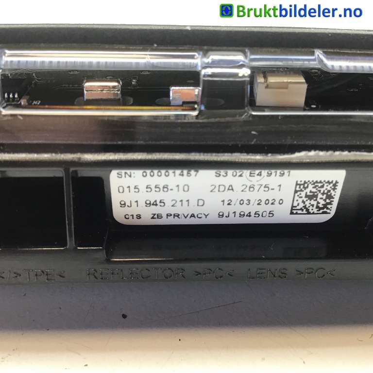 Baklykt bremselys bakrute til Porsche Taycan 2019-->>  (PORSCHE|9J1 945 211 D|015 556-10|)