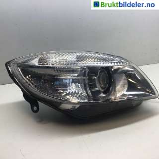 Frontlykt høyre halogen til Škoda Fabia, 2007-2010 (Type II, Fase 1)  (SKODA|5J1 941 018 B|1ZV 247 025-10|5J1 941 016 B)