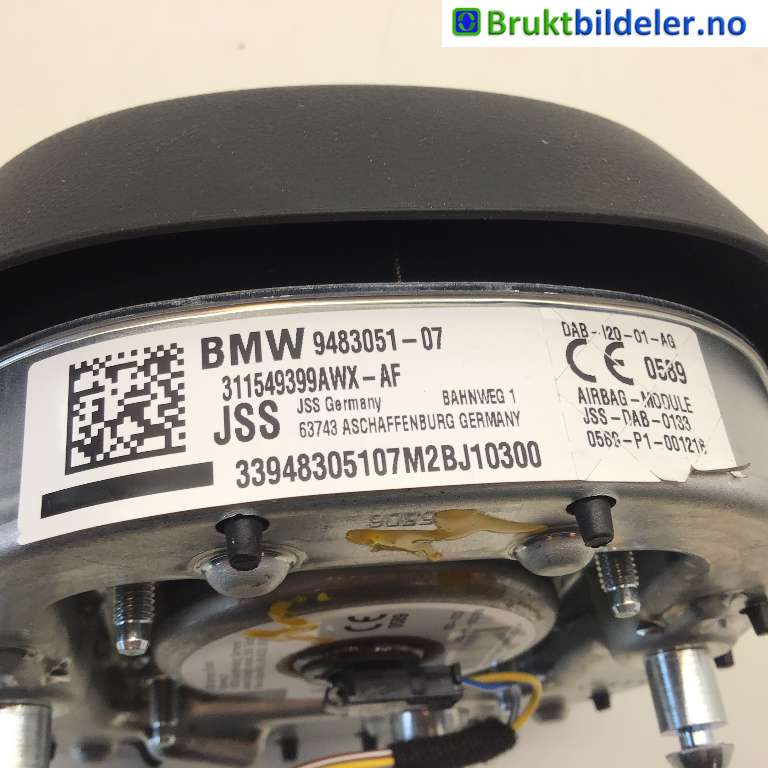 Airbag rattpute til BMW iX 2021-->> (I20) (I20) (BMW  iX xDrive40|32 20 9 483 051|311549399AWX-AF|)