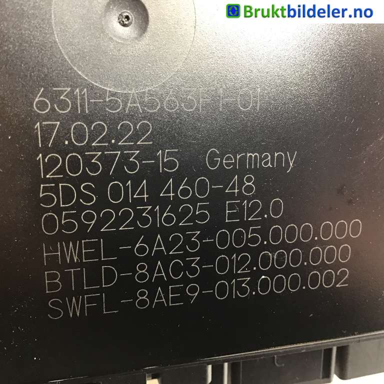 Styreenhet hengerfeste til BMW iX 2021-->> (I20) (I20) (BMW  iX xDrive40|63 11 5 A56 3F1|)