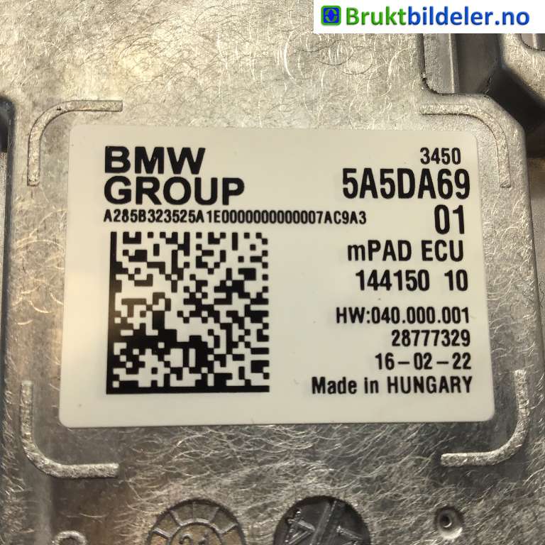 Styreenhet ABS til BMW iX 2021-->> (I20) (I20) (BMW  iX xDrive40|34 50 5 A5D A69|144150 10|)