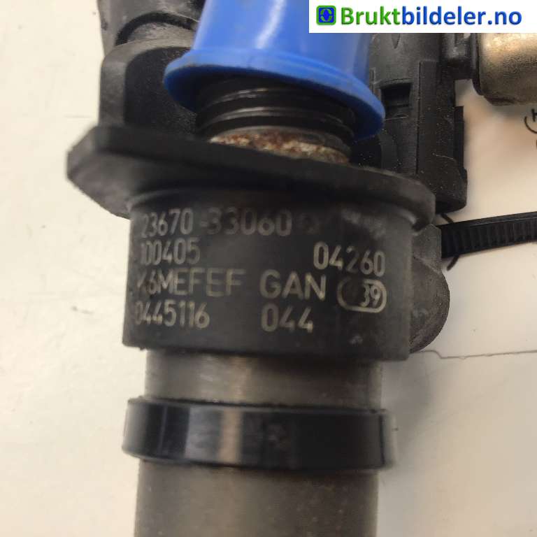 Dyse innsprøyting diesel til Toyota Auris 2010-2012 (Type I, Fase 2)  (TOYOTA|23670-33060|0 445 116 044|)