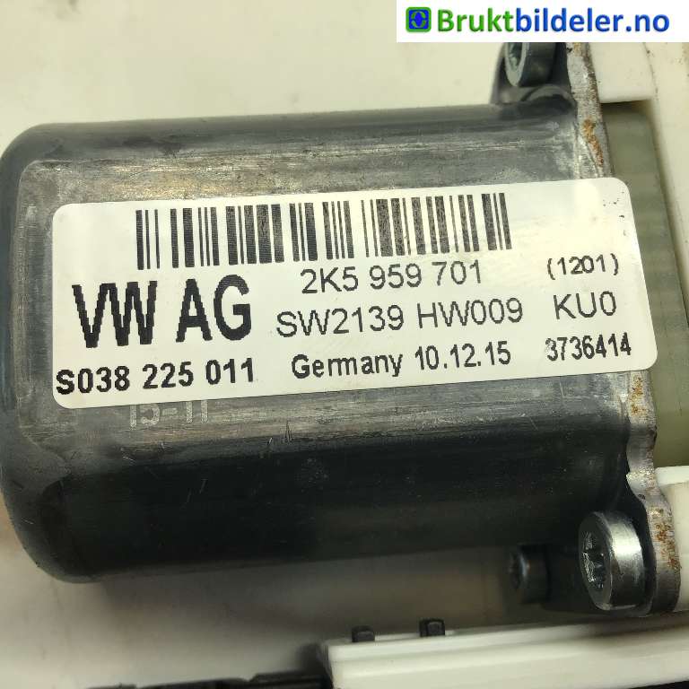 Ruteheis venstre foran til VW Caddy 2015-2020 (Type III, Fase 3)  (VOLKSWAGEN|2K5 959 701|S038 225 011|5K0 959 793)