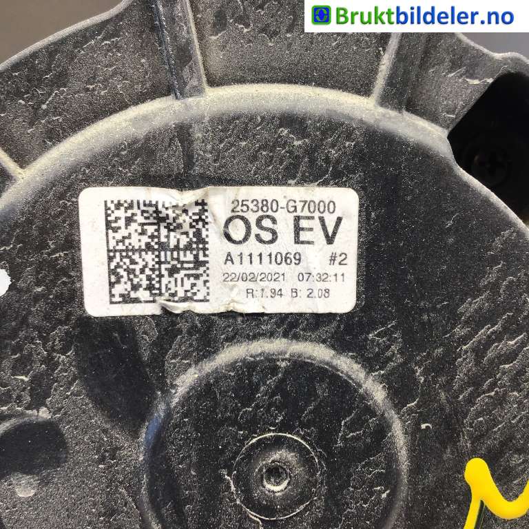 Kjølevifte til Hyundai Kona 2021-2023 (Type I, Fase 2)  (HYUNDAI|25380G7000|)