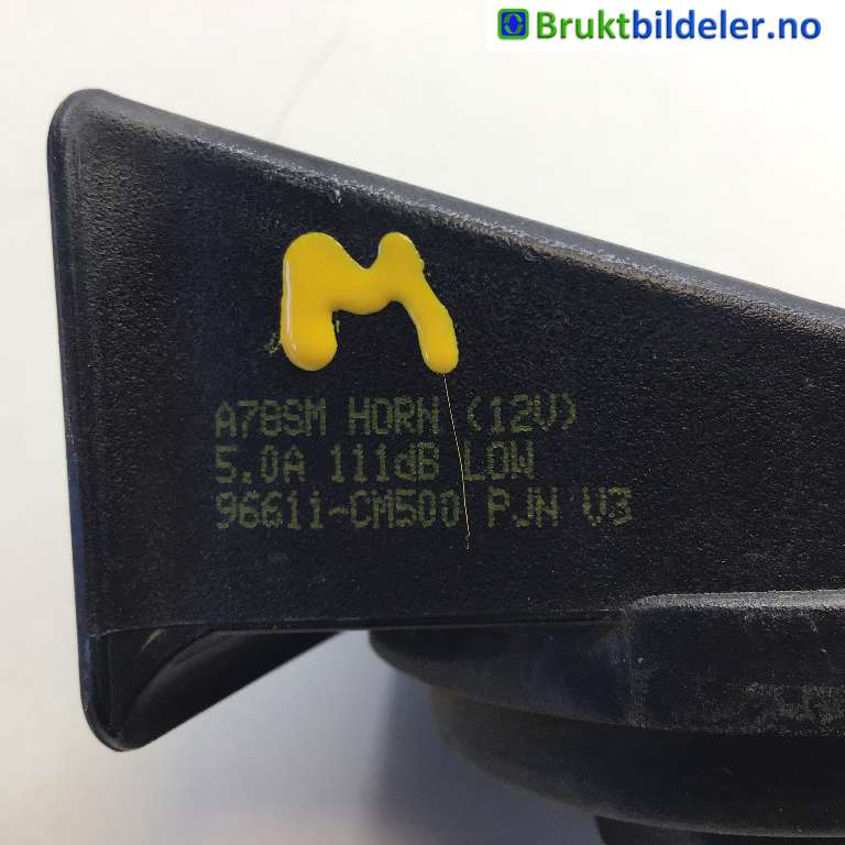 Horn/signalhorn til Hyundai Kona 2021-2023 (Type I, Fase 2)  (HYUNDAI|96611CM500|)