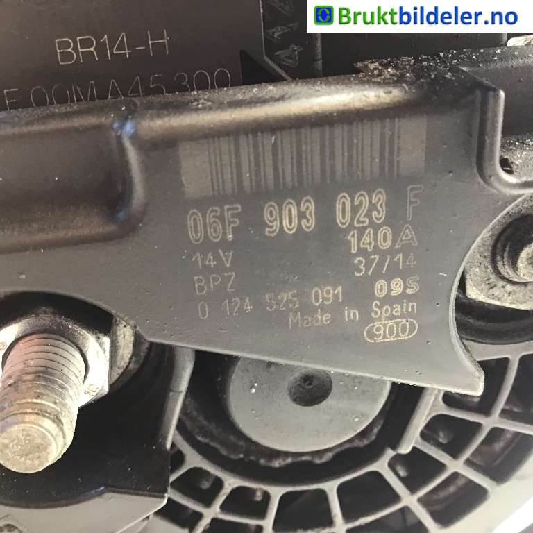 Dynamo til Škoda Rapid 2012-2019 (SKODA|06F 903 023 F|0 124 525 091|)