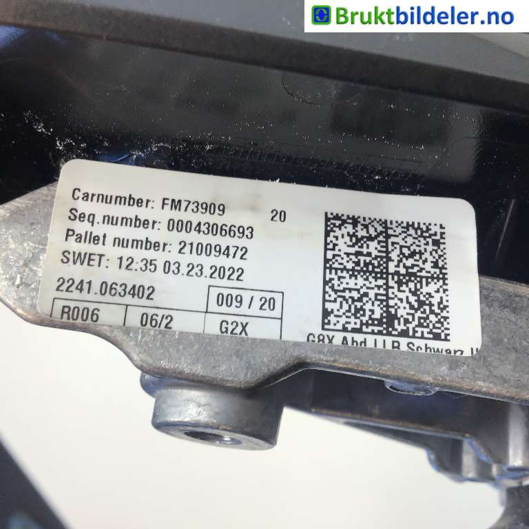 Speil høyre til BMW i4 2021-->> (G26) (G26) (BMW IX4|51 16 5 A43 BF9|)