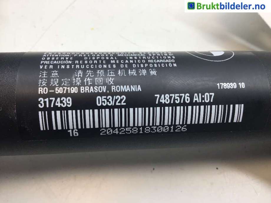 Baklukedemper til BMW i4 2021-->> (G26) (G26) (BMW IX4|51 24 7 487 576|317439 053/22|)