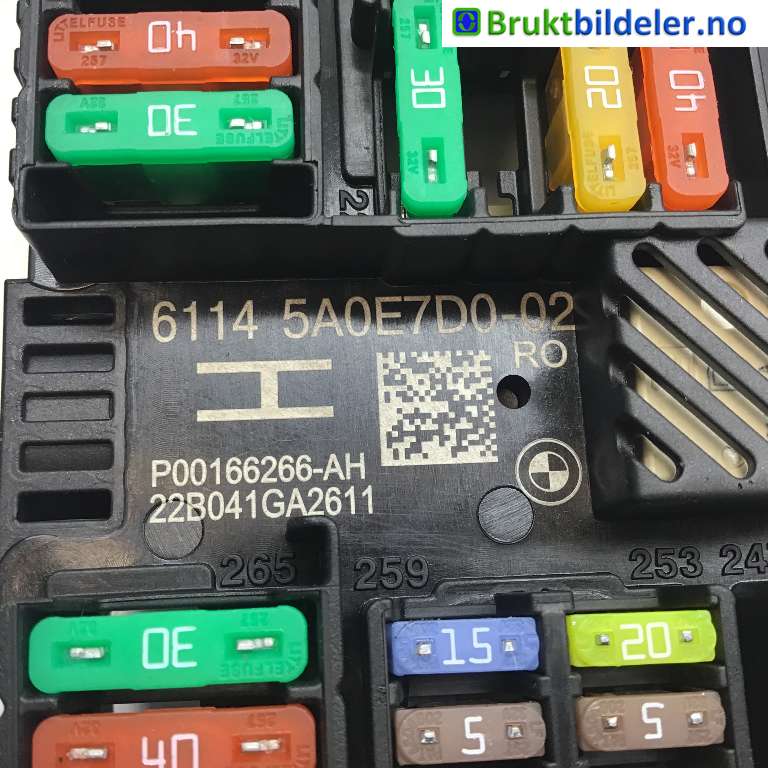 Sikringsboks til BMW i4 2021-->> (G26) (G26) (BMW IX4|61 14 5 A0E 7D0|P00166266-AH|)