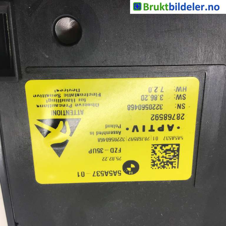 Tak konsoll til BMW i4 2021-->> (G26) (G26) (BMW IX4|61 31 5 A5A 537|28768592|)