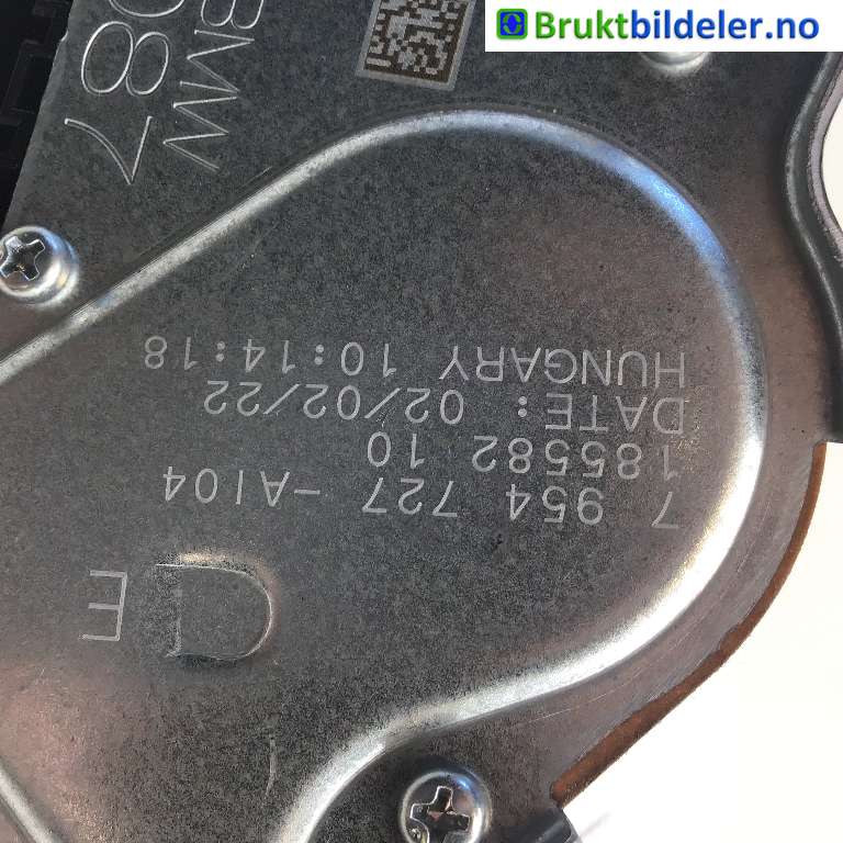 Viskermotor bakrute til BMW iX 2021-->> (I20) (I20) (BMW  iX xDrive40|67 63 7 954 727|185582 10|)