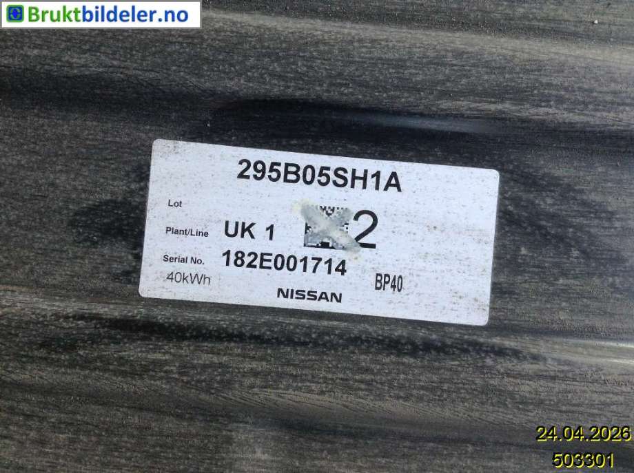 Batteripakke elbil til Nissan Leaf 2018-->> (Type II)  (NISSAN|)