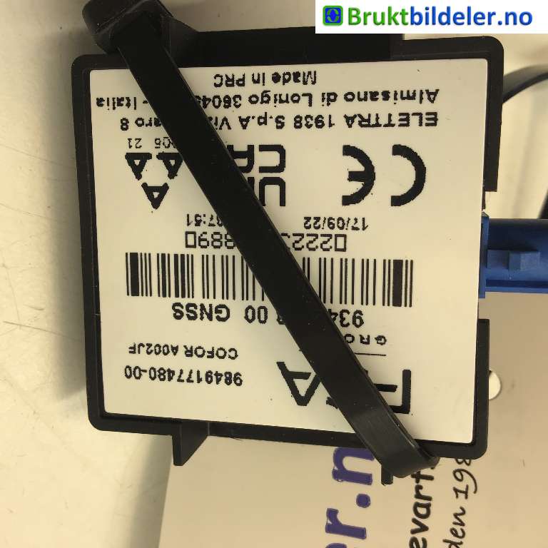 Antenne navigasjon til Citroën ë-C4 2020-->>  (CITROEN|98 491 774 80|934000800|)