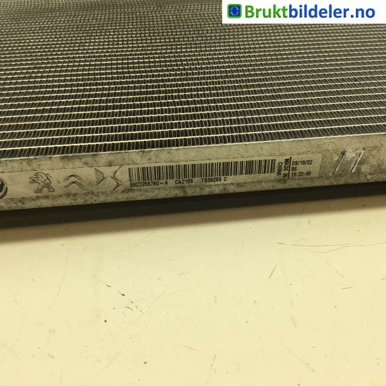 Aircondition radiator til Citroën ë-C4 2020-->>  (CITROEN|9827255780|T83928 B|)