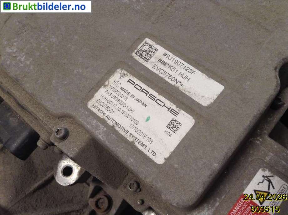 Motor elbil bak til Porsche Taycan 2019-->>  (PORSCHE|9J1 901 153 B|9J1 907 123 F|PAD 901 153 D)