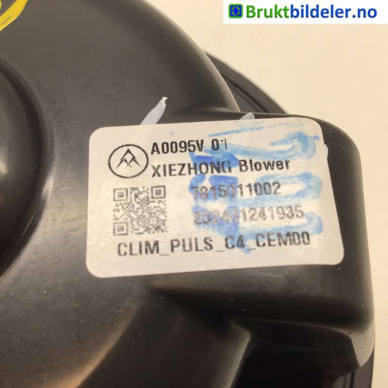 Varmeapparat motor til Citroën ë-C4 2020-->>  (CITROEN|98 405 664 80|7015011002|A0095V)