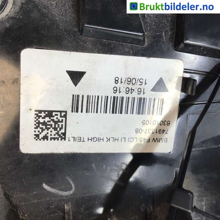 Baklykt venstre til BMW 2-Serie 2014-2021 (F22/F23) (F22/F23) (BMW|63 21 7 311 029|63010105|)