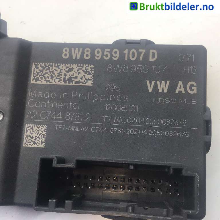 Styreenhet elektrisk bakluke til Porsche Taycan 2019-->>  (PORSCHE|PAB 959 107|A2C74487812|8W8 959 107 D)